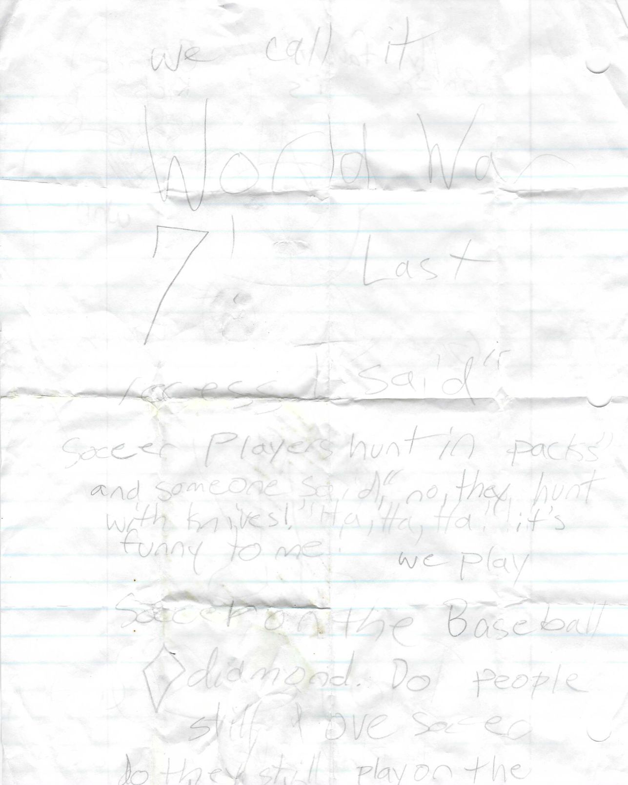 Kambra Johnson's letter